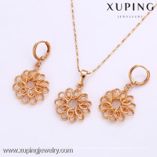 61912-Xuping Moda Mulher Jewlery Set com Banhado a Ouro 18K